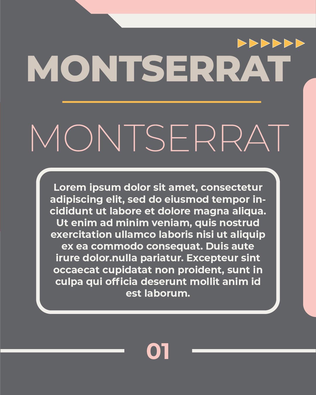 this is an example of montserrat font