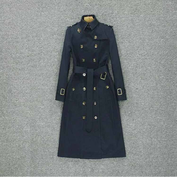 $90 British high-end long women trench trench double - breasted coat Aliexpress